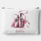 Gepersonaliseerde Ballerina Ballet Schoenen Make-u Etui (Voorkant)
