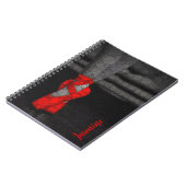 Gepersonaliseerde Ballerina Ballet schoenen Notitieboek (Linkerzijde)