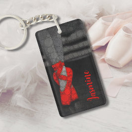 Gepersonaliseerde Ballerina Ballet schoenen Sleutelhanger