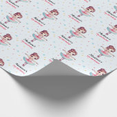 Gepersonaliseerde Ballerina Balletnaam Verjaardag Cadeaupapier (Hoek)