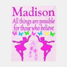  GEPERSONALISEERDE BALLERINA DEKEN