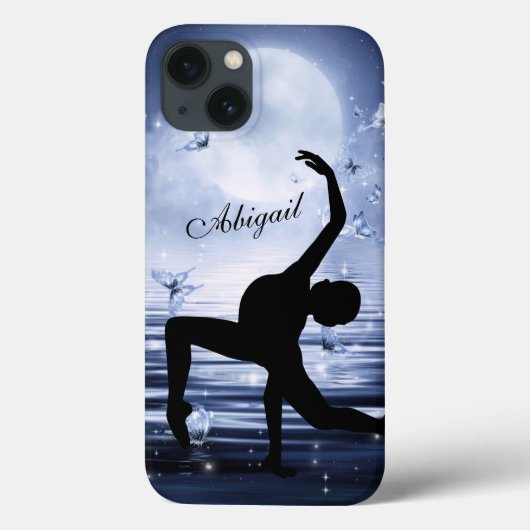 Gepersonaliseerde Ballerina Full Moon en Butterfli Case-Mate iPhone Case (Achterkant)