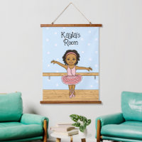 Gepersonaliseerde Ballerina Girl's Room Sign Hangi