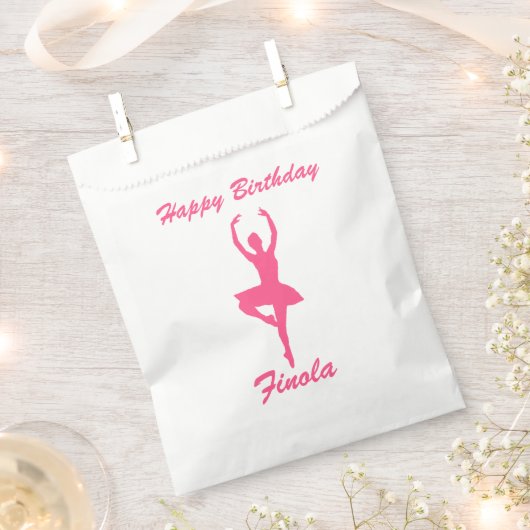 Gepersonaliseerde "Ballerina"-gunstzakken Bedankzakje (Geknipt)