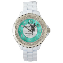 Gepersonaliseerde Ballerina Horloge, Bat Mitzvah G Horloge