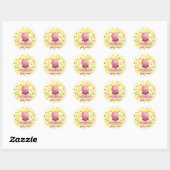 Gepersonaliseerde Ballerina Ladybug Sticker (Vel)