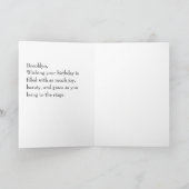 Gepersonaliseerde ballerina met een verjaardagscad kaart (Binnen)