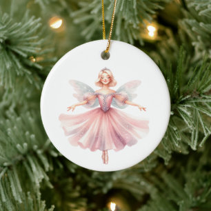 Gepersonaliseerde Ballerina Notenkraker Suite Kara Keramisch Ornament