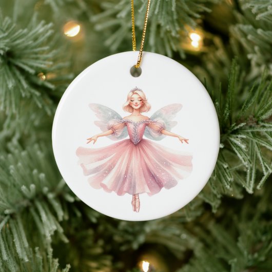 Gepersonaliseerde Ballerina Notenkraker Suite Kara Keramisch Ornament (Boom)