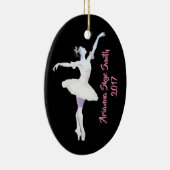 Gepersonaliseerde Ballerina Ornament, Gift for Dan Keramisch Ornament (Rechts)