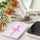 Gepersonaliseerde Ballerina sleutelhanger (Voorkant Rechts)