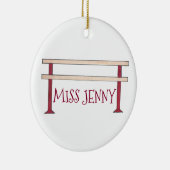 Gepersonaliseerde Ballet Barre Ballerina Dance Tea Keramisch Ornament (Rechts)