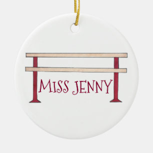 Gepersonaliseerde Ballet Barre Ballerina Dance Tea Keramisch Ornament