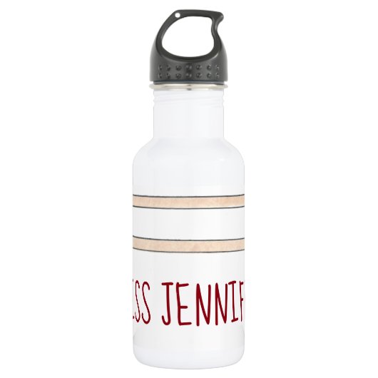 Gepersonaliseerde Ballet Barre Ballerina Dance Tea Waterfles (Voorkant)