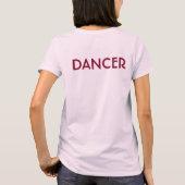 Gepersonaliseerde Ballet Barre Dance School Studio T-shirt (Achterkant)