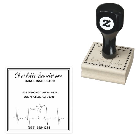 Gepersonaliseerde Ballet Dans Choreograaf Instruct Rubberstempel (Gestempeld)
