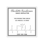 Gepersonaliseerde Ballet Dans Choreograaf Instruct Rubberstempel (Afrduk)
