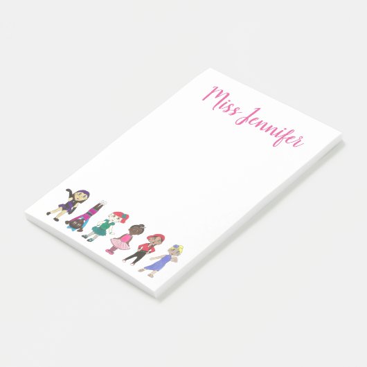 Gepersonaliseerde ballet Jazz Tap Dance Teacher St Post-it® Notes (Schuin)