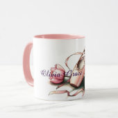 Gepersonaliseerde Ballet Slippers Mok (Voorkant links)