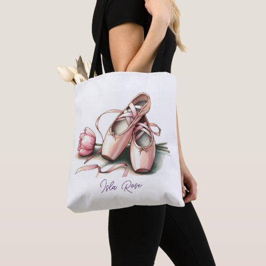 Gepersonaliseerde Ballet Slippers Tas (Dichtbij)