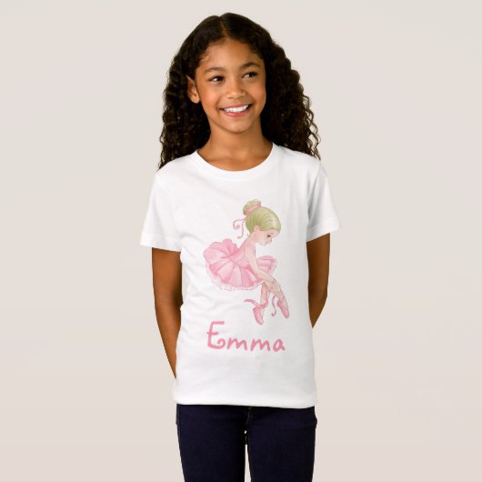Gepersonaliseerde ballet t-shirt (Voorkant volledig)