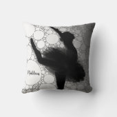 Gepersonaliseerde balletdansballerina kussen (Achterkant)