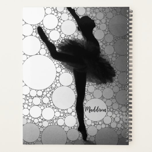 Gepersonaliseerde balletdansballerina planner (Achterkant)