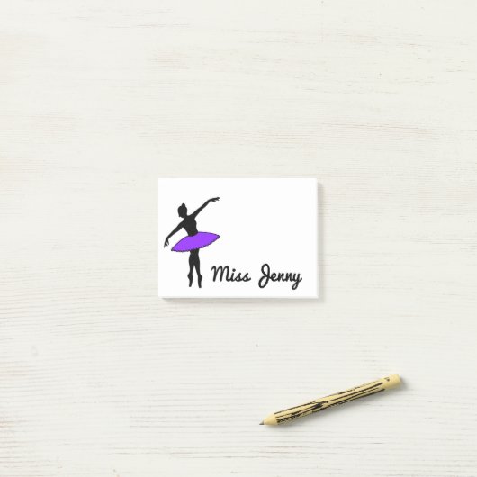 Gepersonaliseerde balletdansdocent Gift Post-its Post-it® Notes (Op bureau)