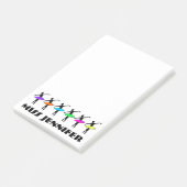 Gepersonaliseerde balletdansleraar Ballerina Point Post-it® Notes (Schuin)