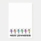Gepersonaliseerde balletdansleraar Ballerina Point Post-it® Notes (Voorkant)