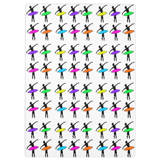 Gepersonaliseerde balletdansleraar Ballerina Tutu Klembord (Achterkant)