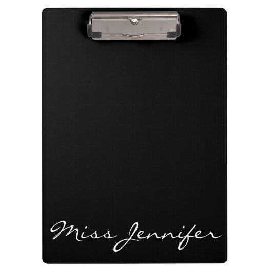 Gepersonaliseerde balletdansleraar Ballerina Tutu Klembord (Voorkant)