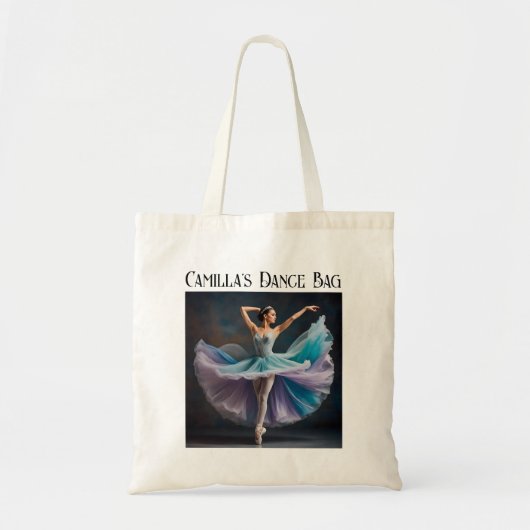 Gepersonaliseerde balletschoenen Dance Canvas tas (Voorkant)