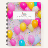 Gepersonaliseerde ballon notitieboek (Voorkant)
