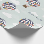 Gepersonaliseerde ballon verjaardagsfeestje inpakp cadeaupapier (Hoek)