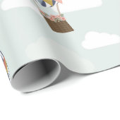 Gepersonaliseerde ballon verjaardagsfeestje inpakp cadeaupapier (Rol Hoek)