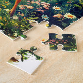 Gepersonaliseerde Bambi en Butterflies Jigsaw Puzz Legpuzzel (Zijkant)