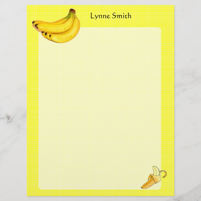 Gepersonaliseerde Bananas Letterhead (Voorkant)
