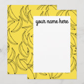 Gepersonaliseerde bananenbriefkaarten bedankkaart (Voorkant / Achterkant)