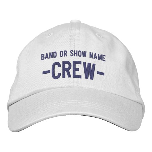Gepersonaliseerde Band Show evenementnaam Media Cr Geborduurde Pet (Voorkant)