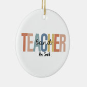 Gepersonaliseerde Band Teacher Christmas Keramisch Ornament (Rechts)