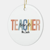 Gepersonaliseerde Band Teacher Christmas Keramisch Ornament (Links)