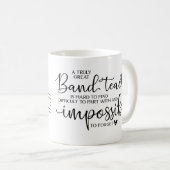 Gepersonaliseerde Band Teacher Inspirerend Quote Koffiemok (Voorkant rechts)