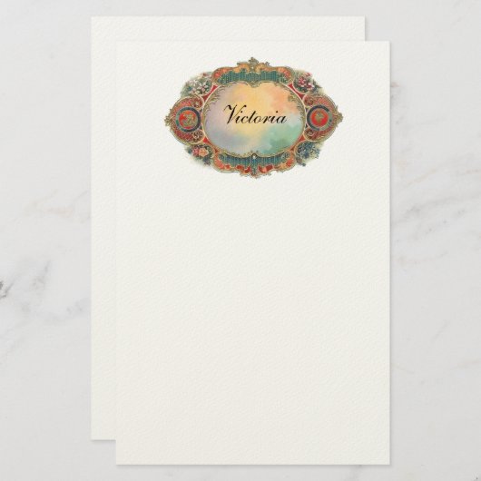 gepersonaliseerde banketbakkerij briefpapier (Voorkant / Achterkant)