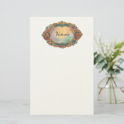  gepersonaliseerde banketbakkerij briefpapier (Staand voorkant)