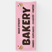 Gepersonaliseerde banner voor bakkerijen (Verticaal)