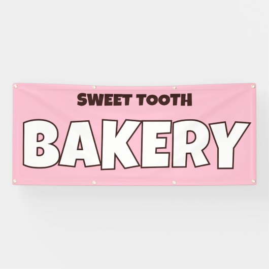 Gepersonaliseerde banner voor bakkerijen (Horizontaal)