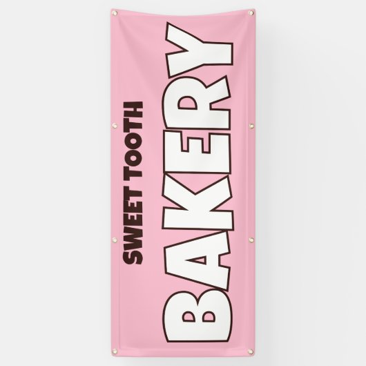 Gepersonaliseerde banner voor bakkerijen (Verticaal)