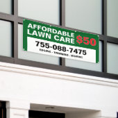 Gepersonaliseerde banner voor gazonverzorging (Buitenkant Gebouw)
