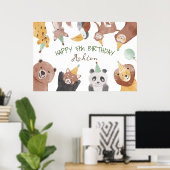 Gepersonaliseerde banner voor verjaardagsfeest poster (Thuiskantoor)